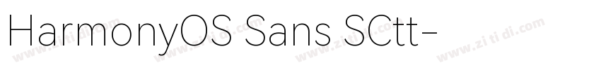 HarmonyOS Sans SCtt字体转换